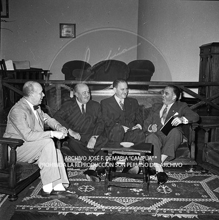 Visita del <presidente de Portugal a España, 1957