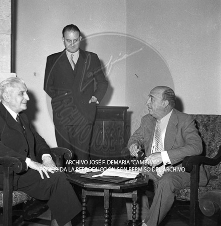 Visita del <presidente de Portugal a España, 1957