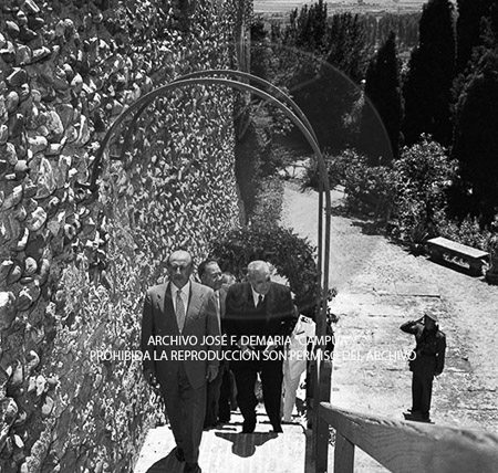 Visita del <presidente de Portugal a España, 1957