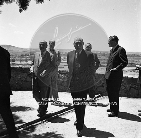 Visita del <presidente de Portugal a España, 1957