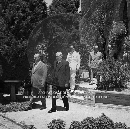 Visita del <presidente de Portugal a España, 1957