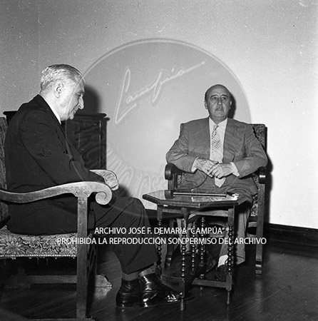 Visita del <presidente de Portugal a España, 1957