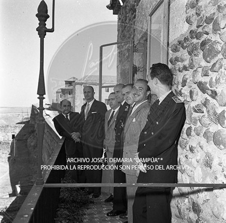 Visita del <presidente de Portugal a España, 1957