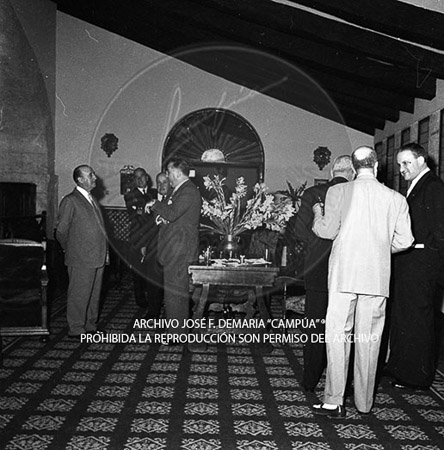 Visita del <presidente de Portugal a España, 1957