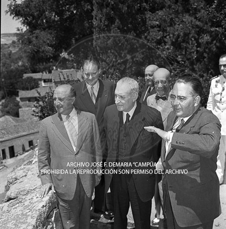 Visita del <presidente de Portugal a España, 1957