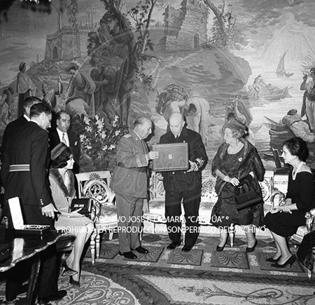 Visita del <presidente de Portugal a España, 1961