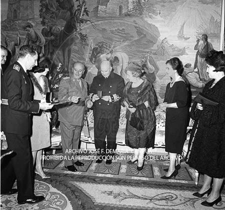 Visita del <presidente de Portugal a España, 1961