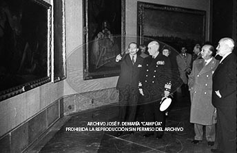Visita del <presidente de Portugal a España, 1961