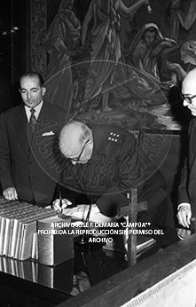 Visita del <presidente de Portugal a España, 1961