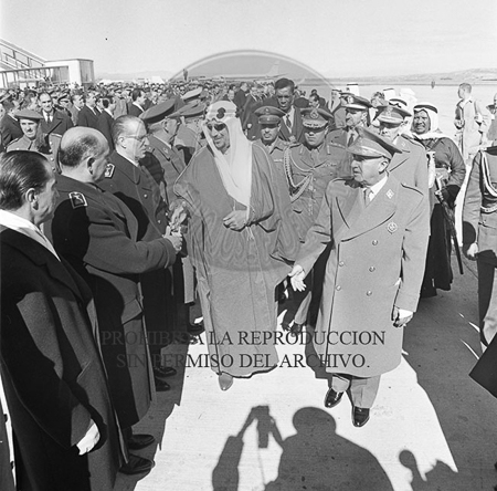 Visita del Rey Saud a España 1962